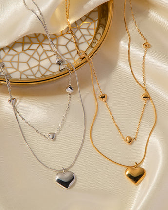 Double-layer Necklace 18K Gold-plated Collarbone Necklace