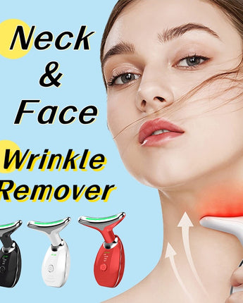 Neck Face Beauty Device Colorful LED Photon Therapy Skin