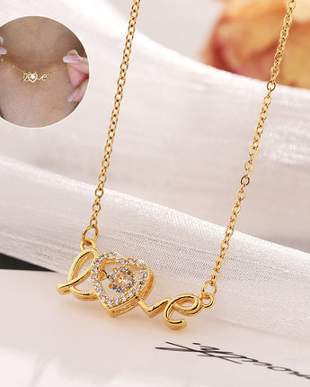 New Titanium Steel Necklace Fashion New Love Smart