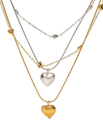 Double-layer Necklace 18K Gold-plated Collarbone Necklace