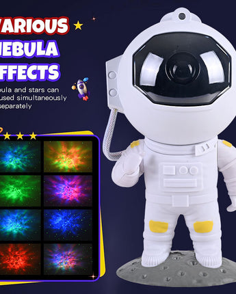 Galaxy Star Projector Starry Sky Night Light Astronaut Lamp Home Room Decor Decoration Bedroom Decorative Luminaires Gift