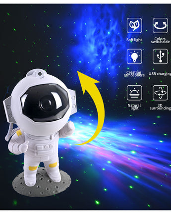 Galaxy Star Projector Starry Sky Night Light Astronaut Lamp Home Room Decor Decoration Bedroom Decorative Luminaires Gift