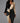 Two Tone Black Gold Ethnic High Waist