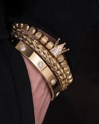 Roman Royal Men Bracelets Stainless Steel