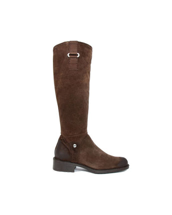 Brown Leather Knee High Boots