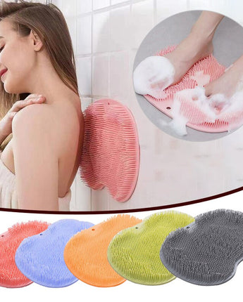 Bath Mat Back Massage Silicone Brush