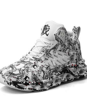Thick Bottom Graffiti Men's Sneakers