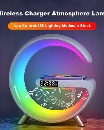 Bluetooth Speaker Wireless Charger Lamp