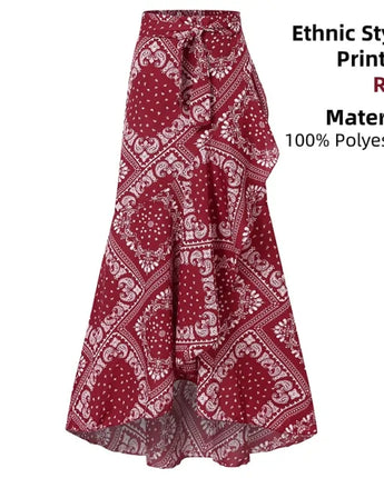 Ladies Casual Loose Ruffles Skirt