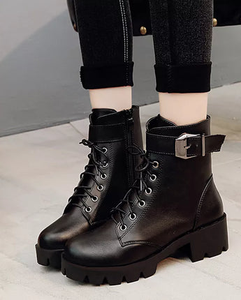 Leather Boots Woman