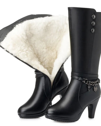 AIYUQI Female boots leather