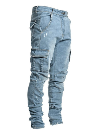 Men's Multi Pocket Cargo Jeans