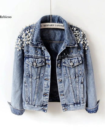 Pearl Casual Denim Jacket for Women