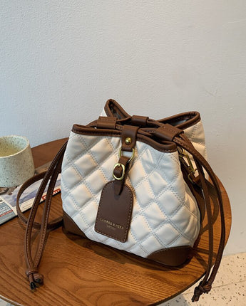 Embroidered Thread Bucket Bag