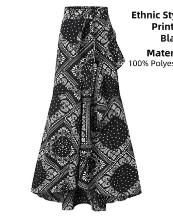 Ladies Casual Loose Ruffles Skirt