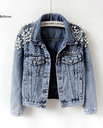 Pearl Casual Denim Jacket for Women