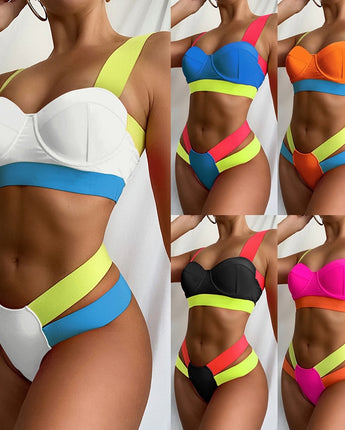 Patchwork Sexy Swimwear