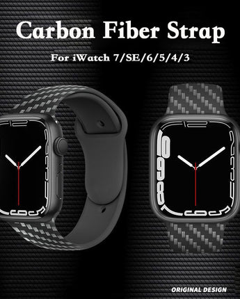 Carbon Fiber Strap For Apple Watches