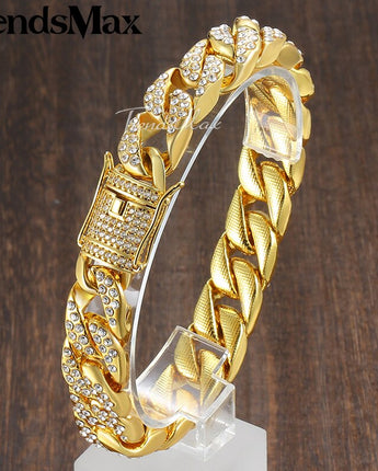 Miami Gold Curb Cuban Bracelet